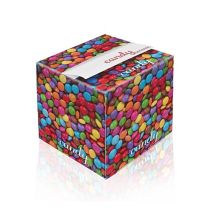 Notes samoprzylepny typu "Z" w pudełku z nadrukiem reklamowym - PM070 - Agencja Point