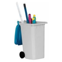Pojemnik na przybory do pisania, kontener na śmieci z nadrukiem logo - V2565 - Agencja Point
