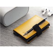 Portfel skórzany z uchwytem na długopis, RFID, z nadrukiem logo - 1230131 - Agencja Point