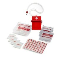 Reklamowa apteczka 14 el. w wodoszczelnym pudełku z logo - V6475-05 - Agencja Point