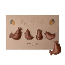 Reklamowa kartka wielkanocna, figurki czekoladowe - CZEK-0049 - Agencja Point