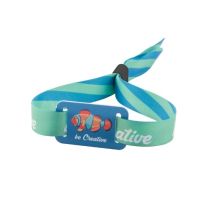 Reklamowa opaska sublimacyjna z plakietką full color z logo - AP718204-10 - Agencja Point