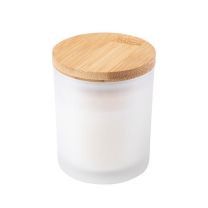 Szklana butelka termiczna z zaparzaczem i bambusową pokrywką, z nadrukiem logo - AP800442 - Agencja Point