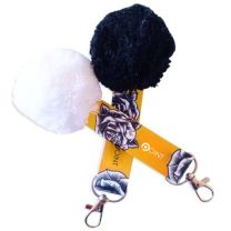 Reklamowy brelok z pomponem, full color - POM-01 - Agencja Point