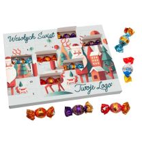 Reklamowy kalendarz adwentowy z cukierkami - Agencja Point - ADW-21.67