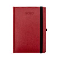 Reklamowy kalendarz książkowy A5, dzienny Nebraska z gumką - KAL-DAZ-04 - Agencja Point