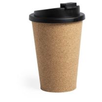 Reklamowy, korkowy kubek podróżny 350 ml z logo - V0884-00 - Agencja Point