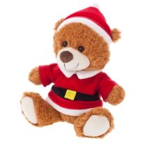 Reklamowy miś świąteczny Santi 20 cm, z logo - HE203-16 - Agencja Point