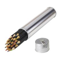 Reklamowy zestaw 20 kredek w metalowym etui - 56-0504074 - Agencja Point