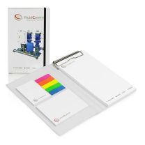 Reklamowy zestaw notesów z klipem w twardej okładce z nadrukiem full color - PM685 - Agencja Point