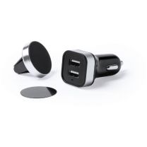 Reklamowy zestaw podróżny, ładowarka USB, magnetyczny uchwyt do telefonu - V3910-03 - Agencja Point