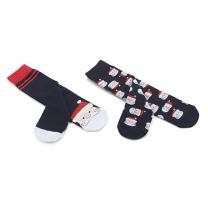 Reklamowy zestaw skarpet FELIZ z Mikołajem - 08122-06 - Agencja Point