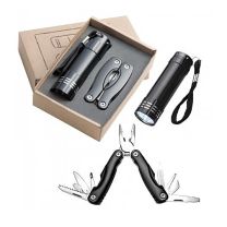 Reklamowy zestaw upominkowy OAKLAND: latarka i kombinerki wielofunkcyjne z logo - 341403 - Agencja Point