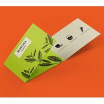 Składane ulotki reklamowe z firmowym logo - UL-02 - Agencja Point