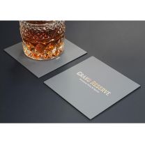Podkładka skórzana pod szklankę, kieliszek z nadrukiem logo - 1046094 - Agencja Point