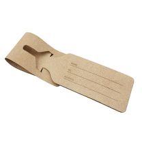 Skórzana zawieszka na bagaż z logo - 969107 - Agencja Point