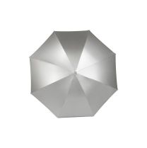 Parasol automatyczny srebrny Ø105 cm z nadrukiem logo - V4158-32 - Agencja Point