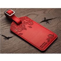 Zawieszka bagażowa z logo firmy - ekoskóra z jabłek, kolory - 1155317 - Agencja Point