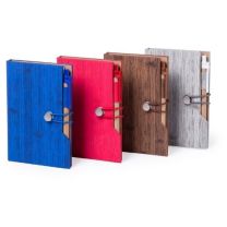 Zestaw: karteczki samoprzylepne, długopis, notatnik z nadrukiem logo - V2945 - Agencja Point