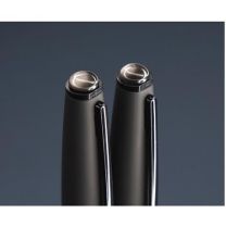 Zestaw z Obsydianem: pióro i długopis z nadrukiem logo - 1290036 - Agencja Point