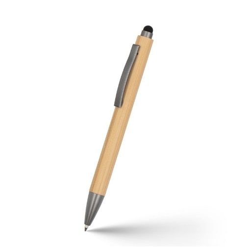 Długopis bambusowy, touch pen z firmowym logo